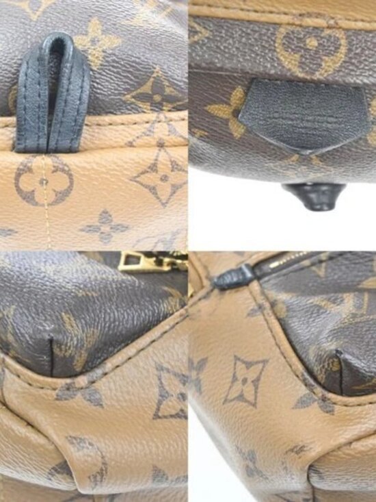 LOUIS VUITTON Palm Springs Mini Backpack Monogram Reverse Brown M44872 98KD053